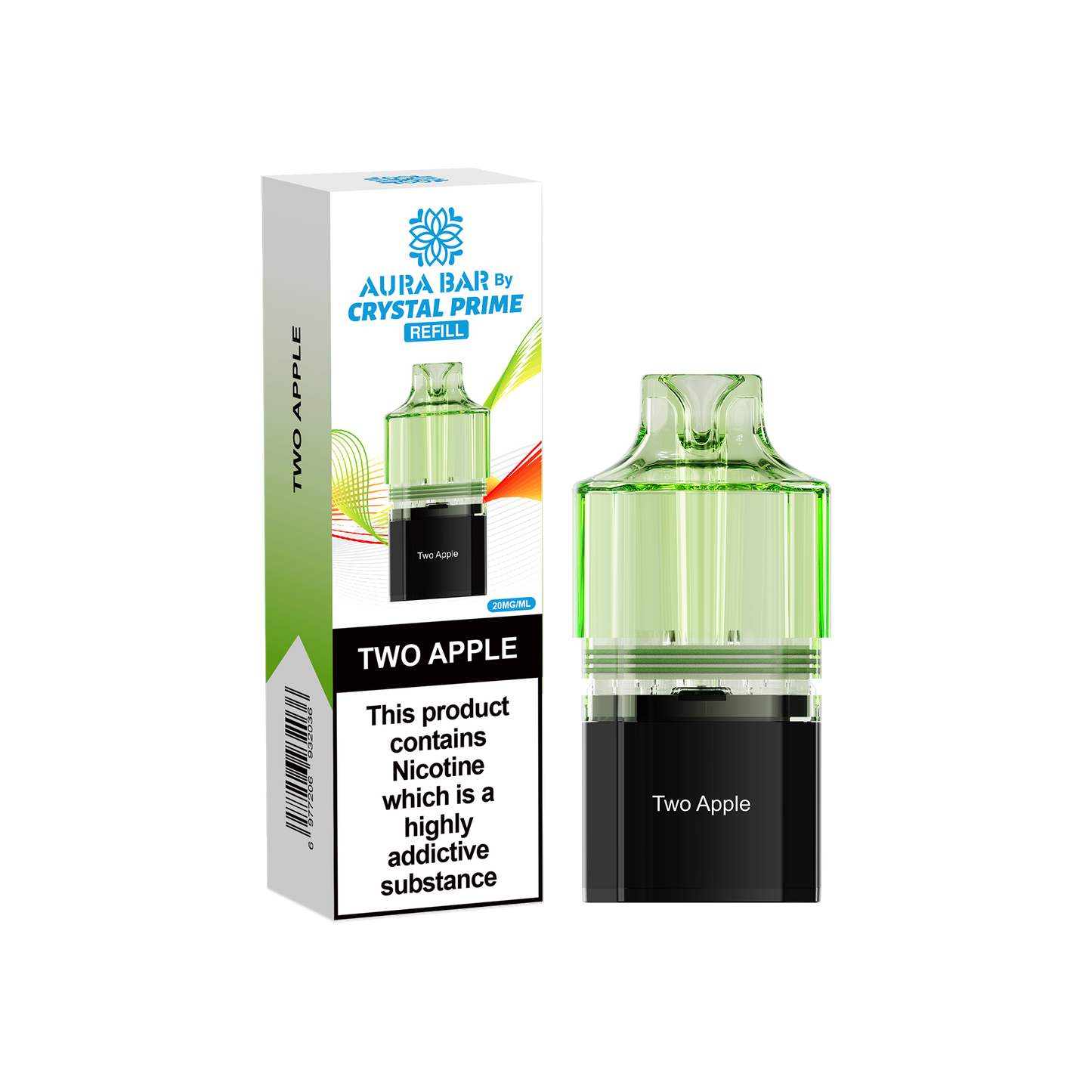 Crystal Prime 10000 Pods - Two Apple