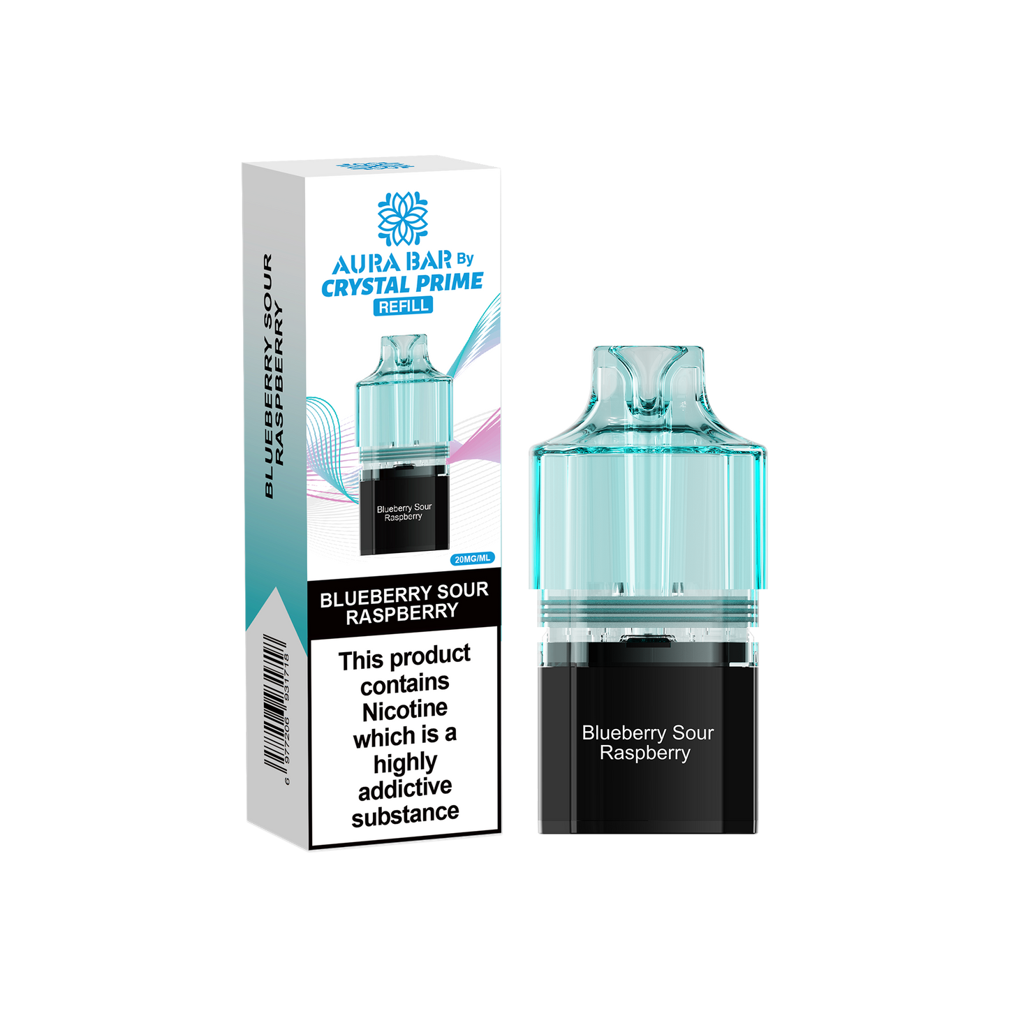 Crystal Prime 10000 Pods - Blueberry Sour Raspberry