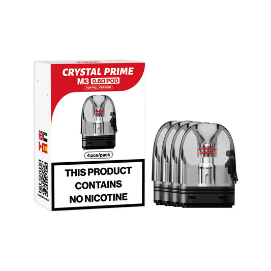 Crystal Prime Smart M3 Pods 0.6 ohm - Pack of 4