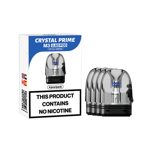 Crystal Prime Smart M3 Pods 0.8 ohm - Pack of 4