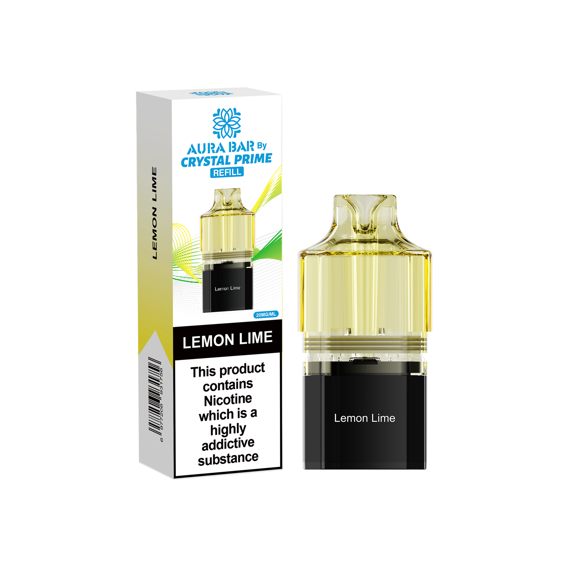 Crystal Prime 10000 Pods - Lemon Lime