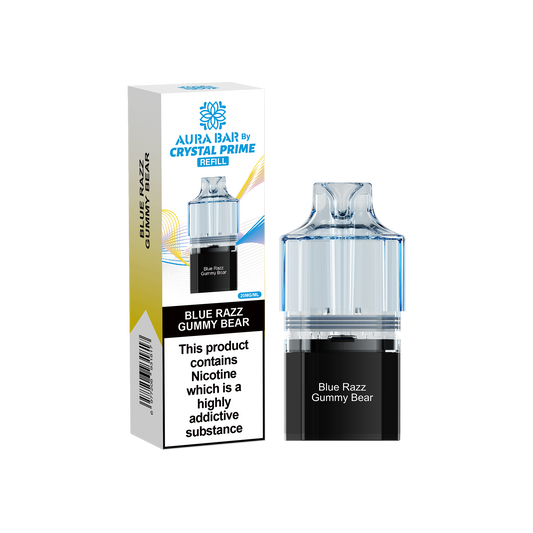 Crystal Prime 10000 Pods - Blue Razz Gummy Bear
